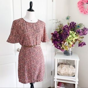 BCBGeneration Belted Open Back Dress